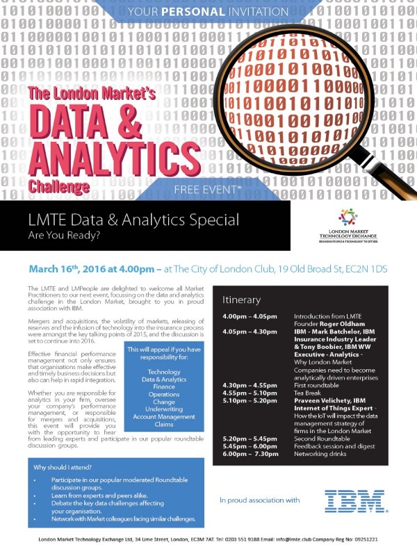 Data and Analytics Event