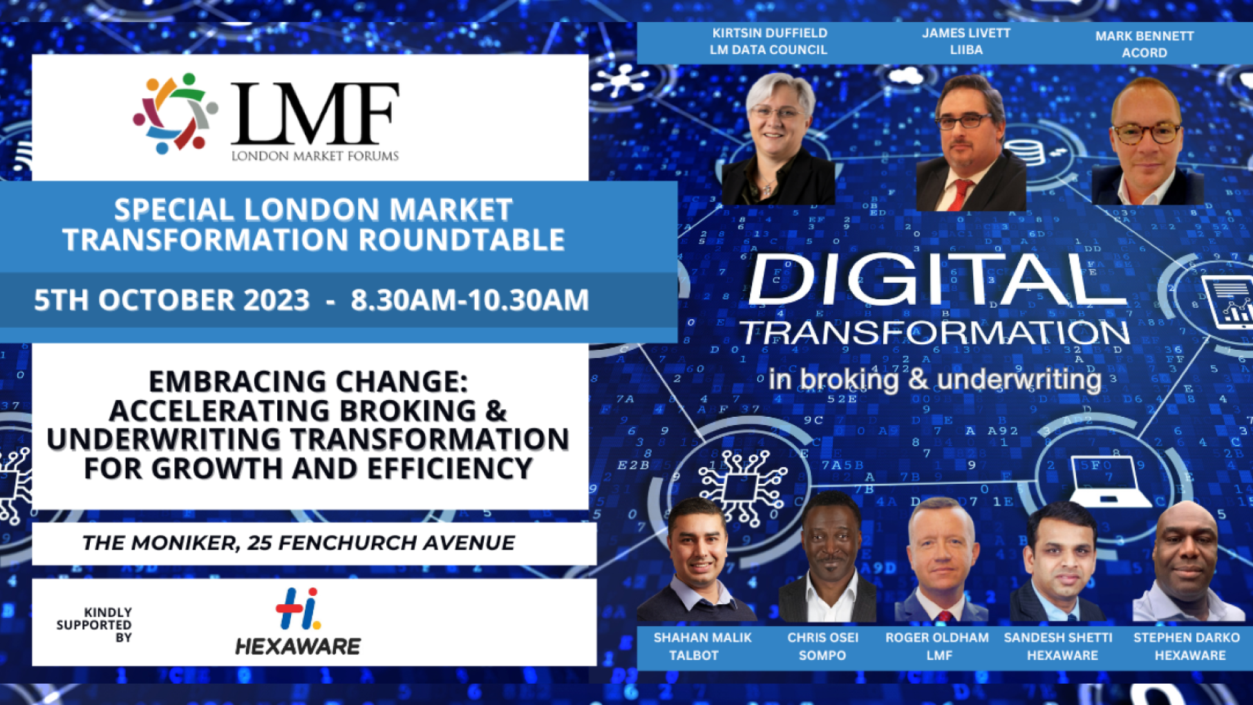 LMF - Accelerating Broking and Underwriting Transformation Breakfast
