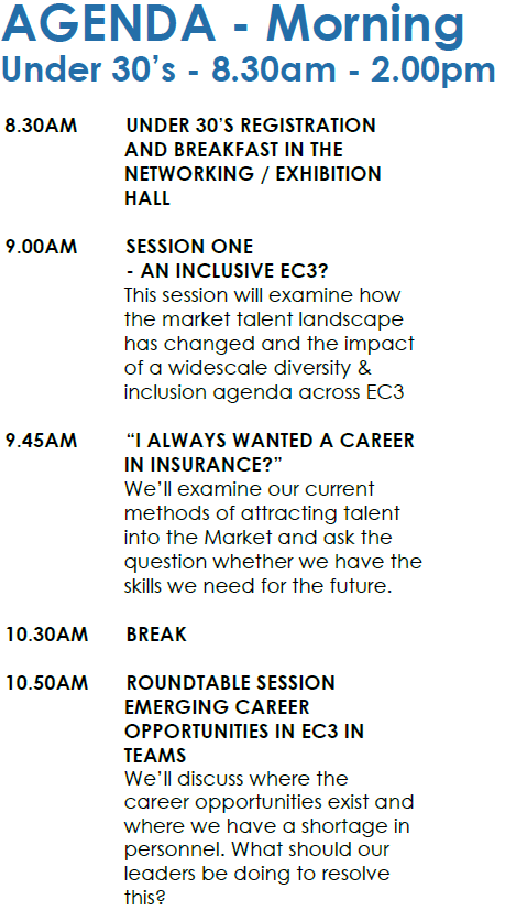 Leaders of Tomorrow Agenda Under 30's